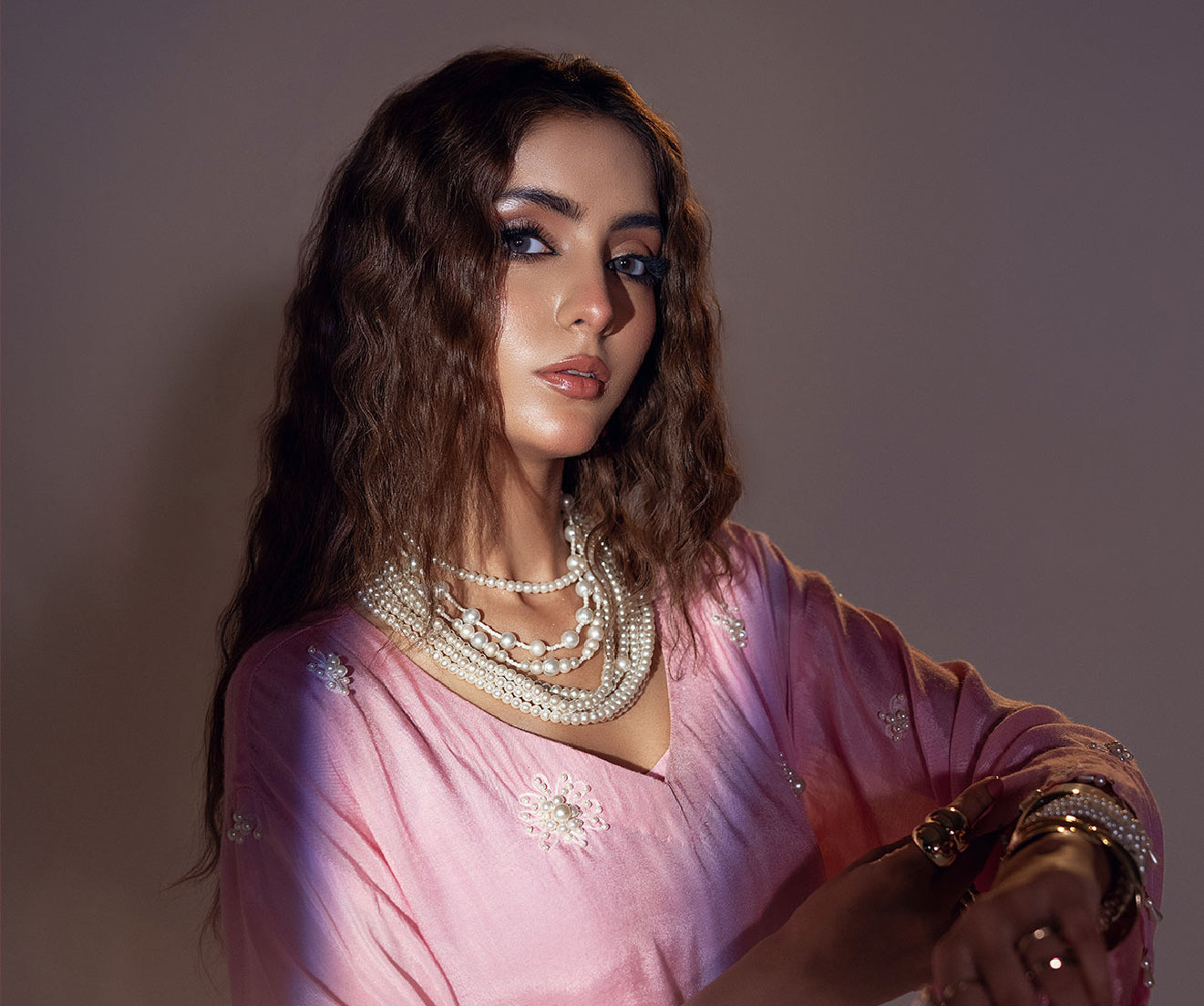 8-Layered Pearl Necklace